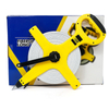 Open Reel Fiberglass Measuring Tape 50/100M Hand Crank Surveying Tape For Construction Site Measurement