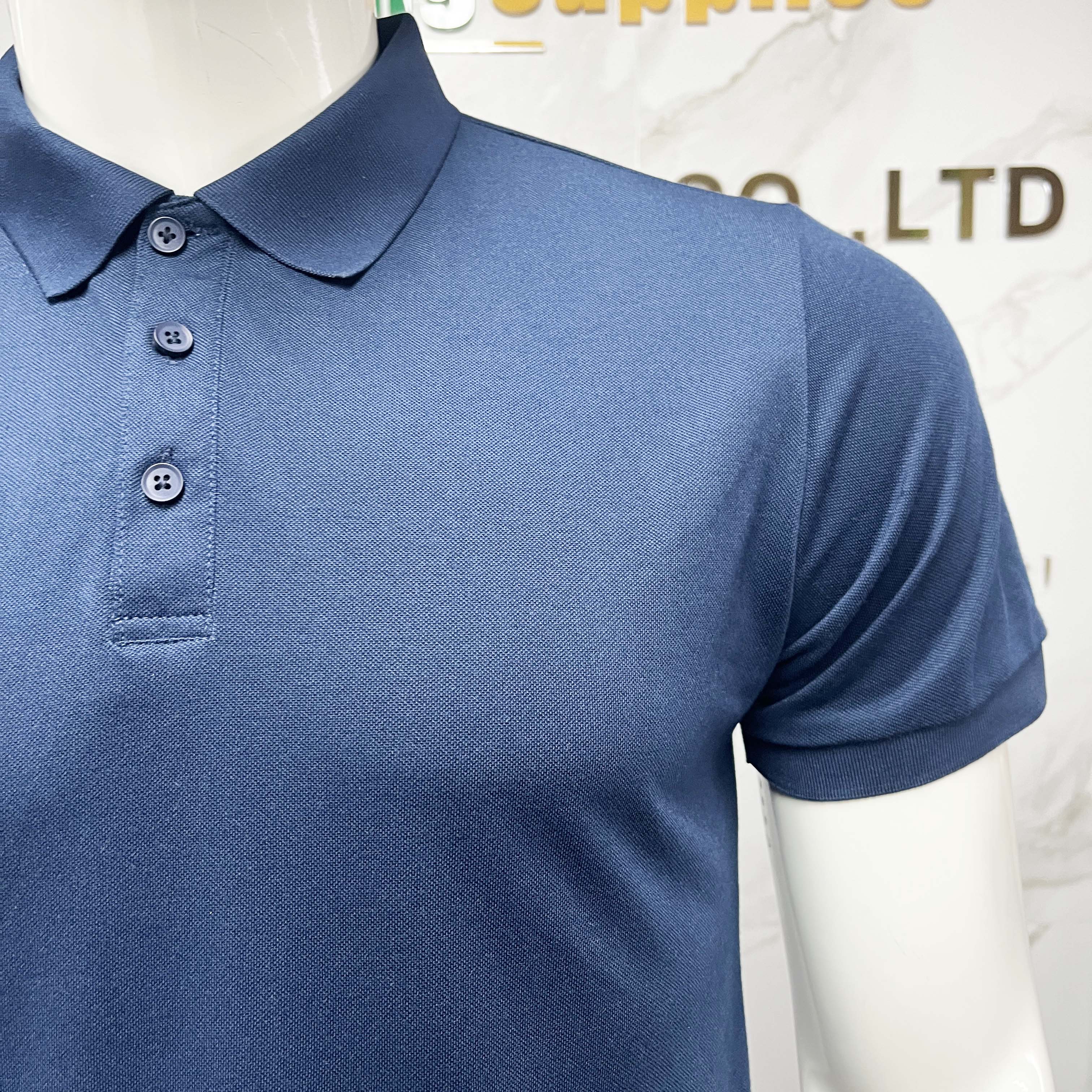 Factory Price Breathable Comfortable Adult Size Work Polo Shirts Polyester Button up Solid Color Shirts
