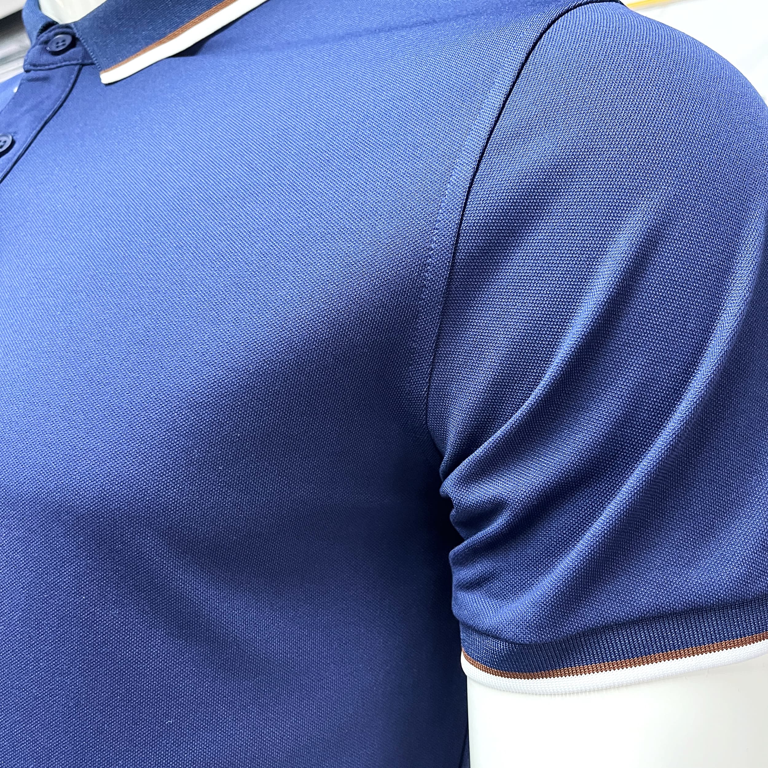 Fashion Design Blue Short Sleeve Cotton Breathable Casual Shirt Wholesale Price Regular Fit Button-up Shirt