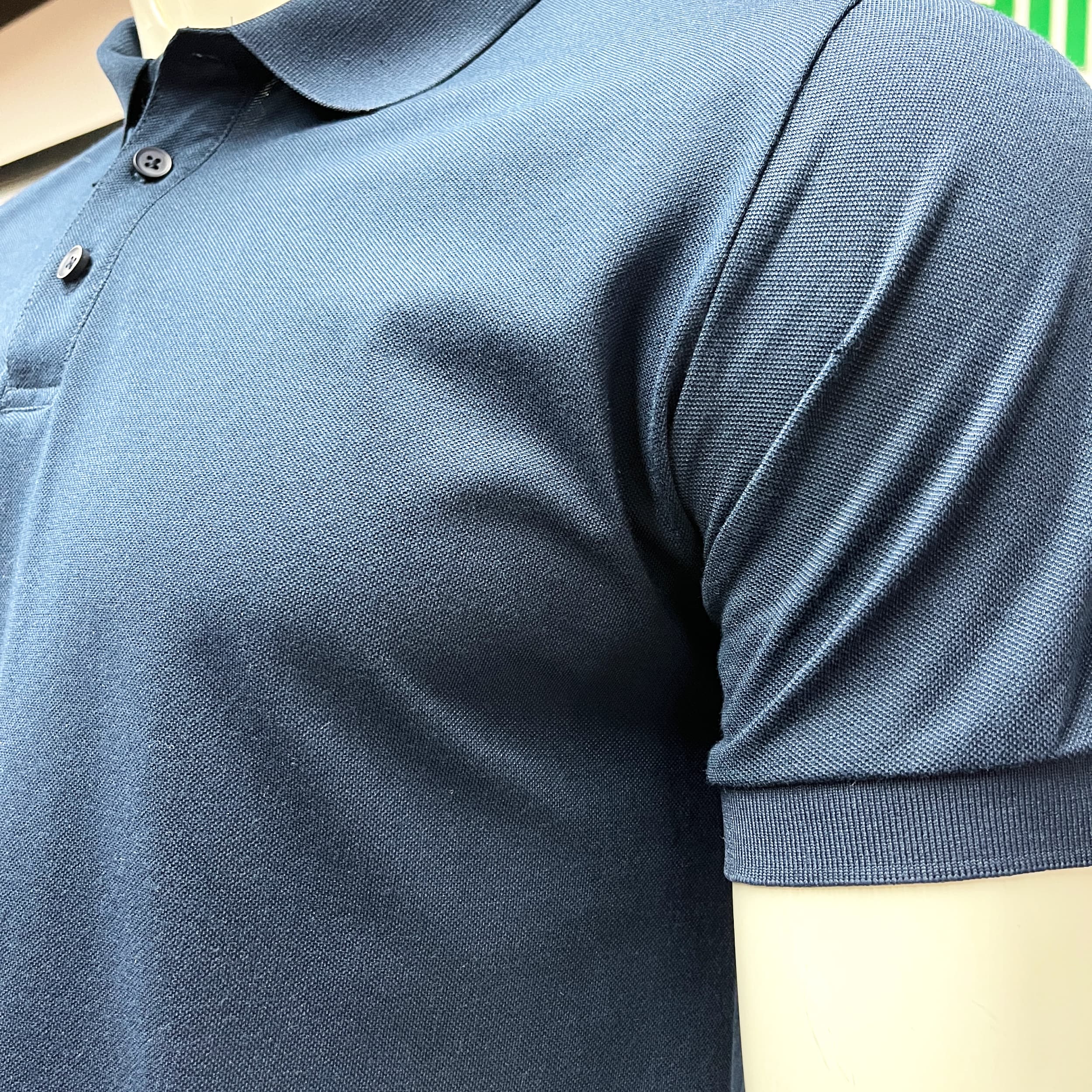 Factory Custom Men Polyester Solid Knitted Casual Fashion Short Sleeve Shirt for Work