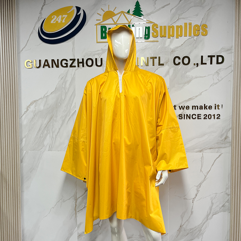 Wholesale One-piece Waterproof Poncho Lightweight Reusable Safety Rain Coat