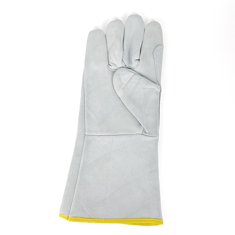 Low Price Industrial Labor Safety Hand Protective Gloves Solid Sheepskin Leather Safety Welding Work Gloves