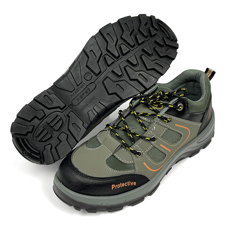 Comfortable Breathable Protective Safety Work Shoes Anti-slip Construction Steel Toe Work Shoes