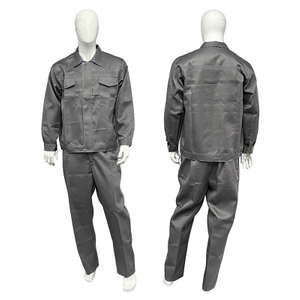 Wholesale Men's Breathable Working Suits Engineering Uniforms Durable Construction Safety Work Clothes