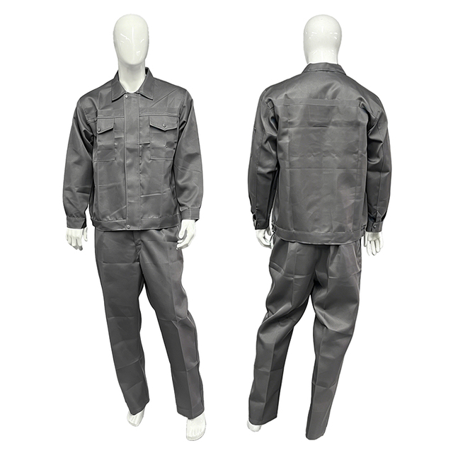 Wholesale Men's Breathable Working Suits Engineering Uniforms Durable Construction Safety Work Clothes