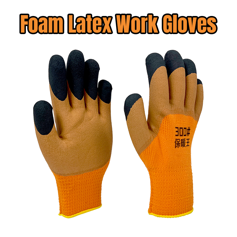 Reusable Rubber Gloves Wear-resistant Warmth Preservation Anti-slip Winter Protection Workwear Gloves