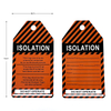 Custom PVC Safety Warning Waterproof Lockout Tag Industrial Danger Warning Safety Tags