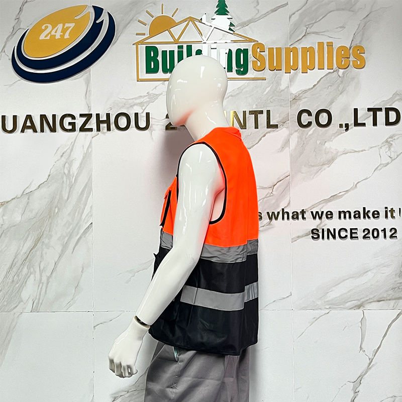 Multi‑Pocket Zipper High Visibility Reflective Safety Work Vest