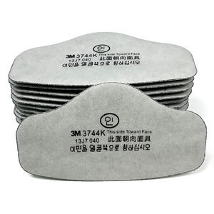 3M 3744K Activated Carbon Filter Cotton Nuisance Organic Vapor & Particulate Filtration For 3200 Half Face Respirator