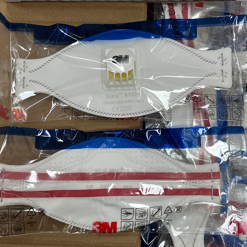9332+ 3D Folding Disposable Protective Face Masks Particulate Respirator Mascarillas Gas Mask With Valve