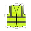 Multi-Purpose Reflective Safety Vest High Visibility Breathable Multi-pocket Zippered Safety Vest 