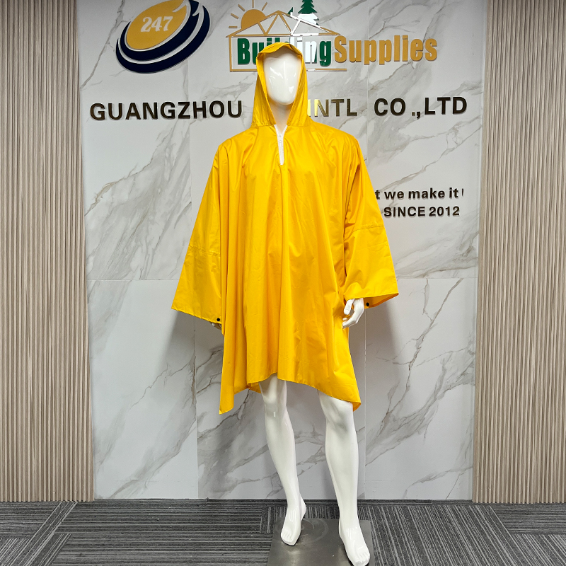 Wholesale One-piece Waterproof Poncho Lightweight Reusable Safety Rain Coat