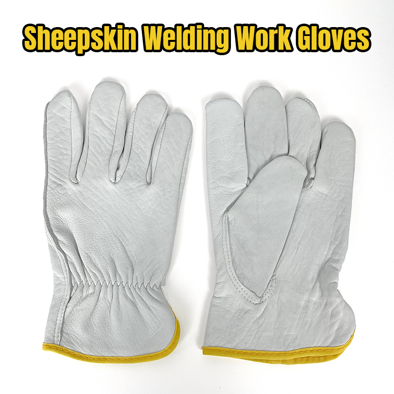 Top Quality Leather Safety Gloves Heat Resistance Hand Welding Work Safety Gloves for Industrial Protection