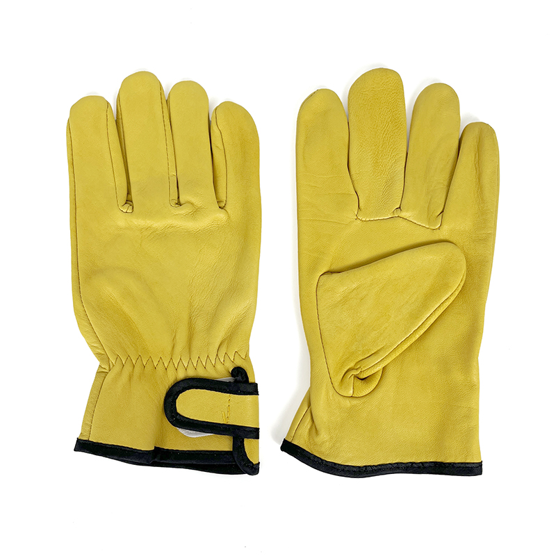 Good Price Smooth Leather Protective Safety Gloves Waterproof Windproof Durable Antislip Welding Glove