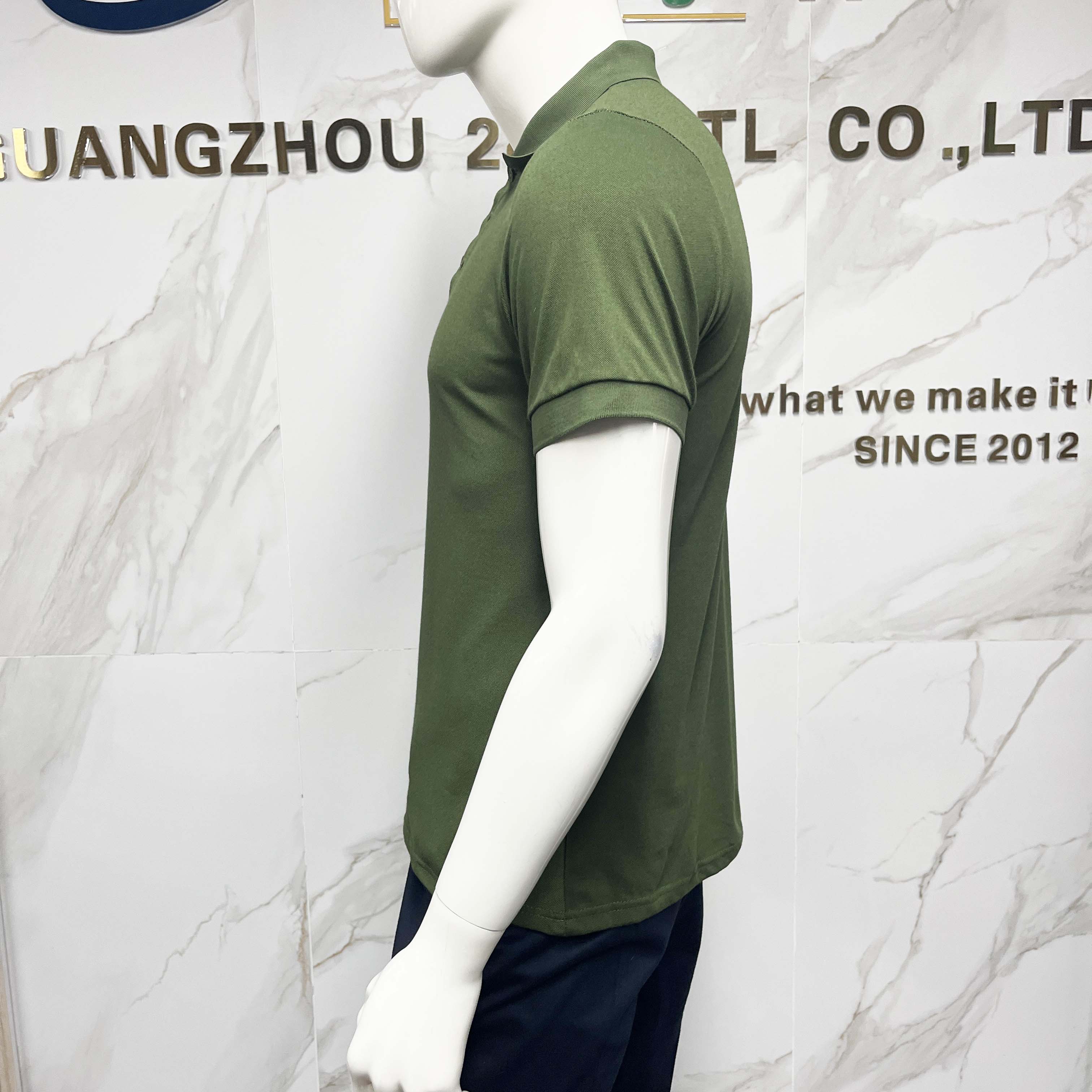 Dry Fit Polyester Collar Neck Men Polo T-Shirt Lightweight Quick Dry Breathable Fabric Comfortable Workwear Shirt