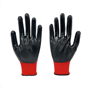 New Promotion Price Durable Vibrant Color Heavy Duty Industrial Gloves Nitrile Safety Labor Gloves