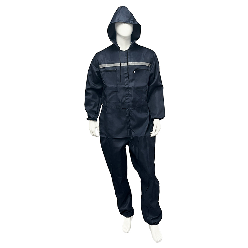Polyester Antistatic Protective Overall Reflective Tape Reusable Wear-resistant Safety Weeding Coverall