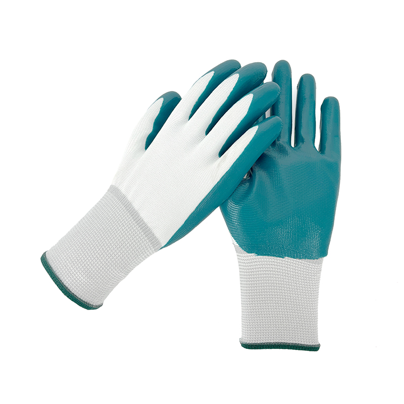 New Arrival Construction Work Gloves Breathable Flexible Soft Comfortable Nylon Liner Industrial Nitrile Glove