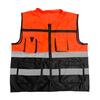 Multi‑Pocket Zipper High Visibility Reflective Safety Work Vest