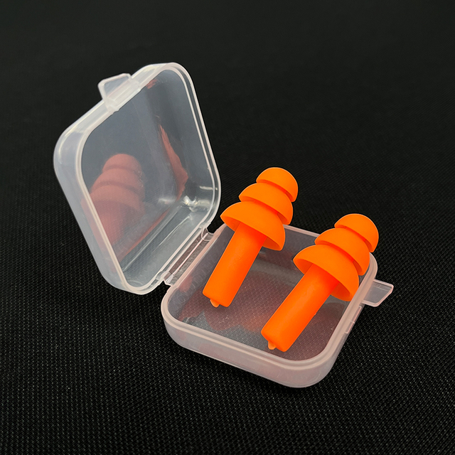 Soft Reusable Hearing Protection Washable Comfortable Silicone Sound Proof Earplug