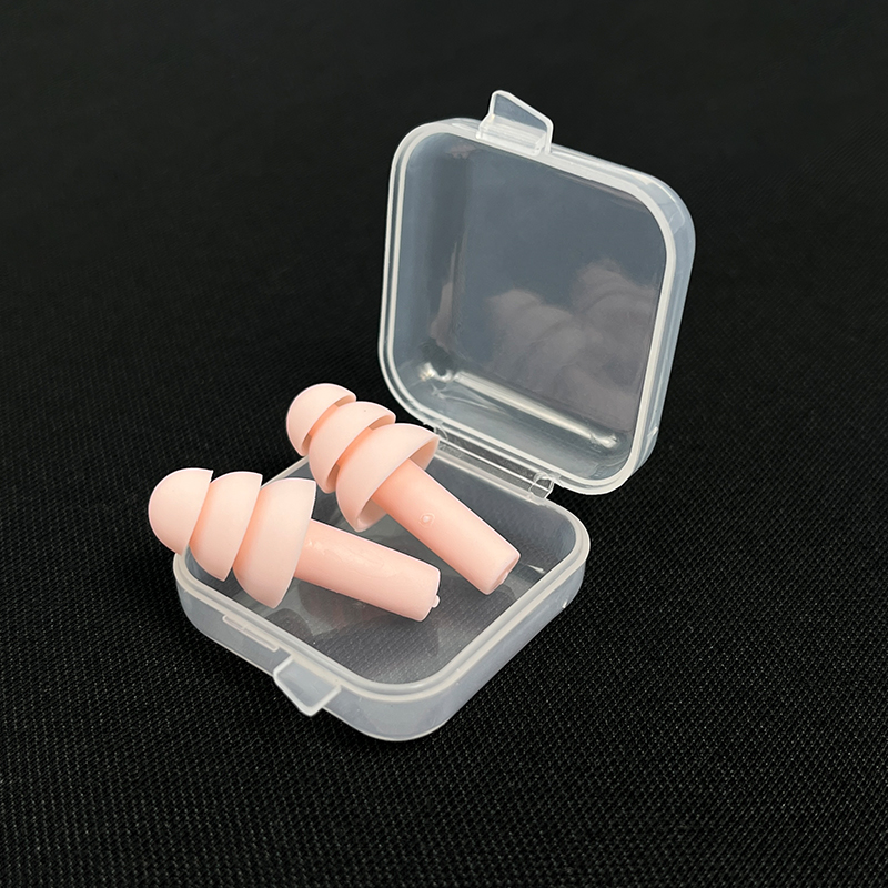 Hearing Protection Three-Layer Reusable Silicone Anti-Water Anti-Noise Earplug