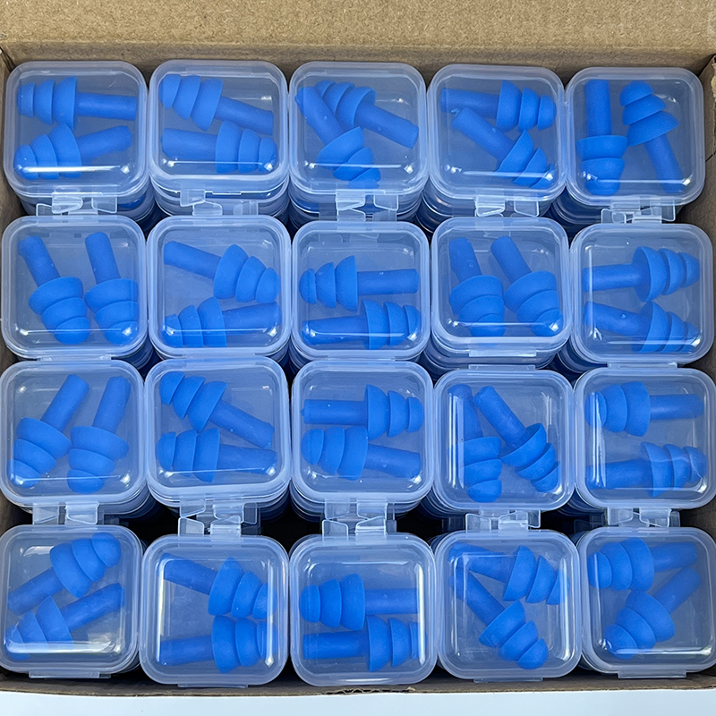 Soft Portable Silicone Earplug Reusable Noise-Canceling Washable Earplugs
