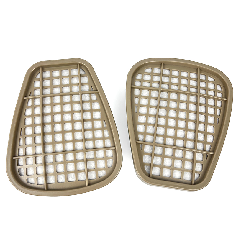 Portable Acid Gas and Organic Vapor Filter 6004 Safety Gas Mask Double Filters