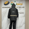 Heavy Duty Polyester Reflective Industrial Safety Rainwear for Construction Work