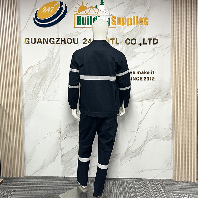 High Visibility Reflective Cotton Safety Workwear Men Working Mechanic Safety Work Clothes