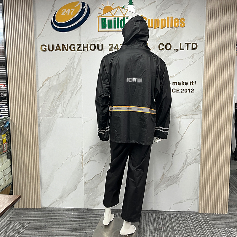 Windproof Waterproof Reflective Outdoor Work Safety Raincoat