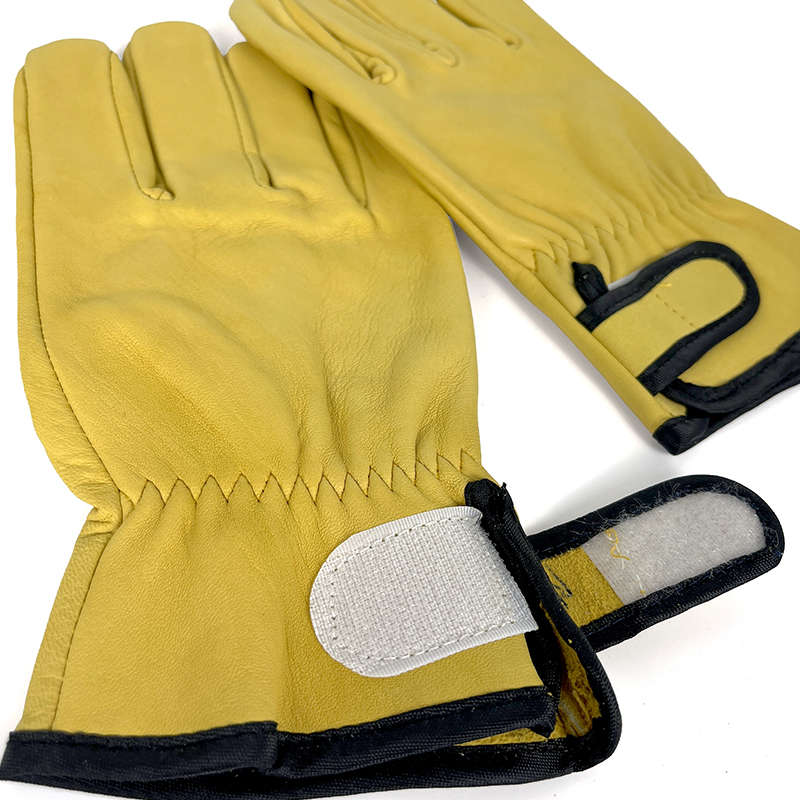 Good Price Smooth Leather Protective Safety Gloves Waterproof Windproof Durable Antislip Welding Glove