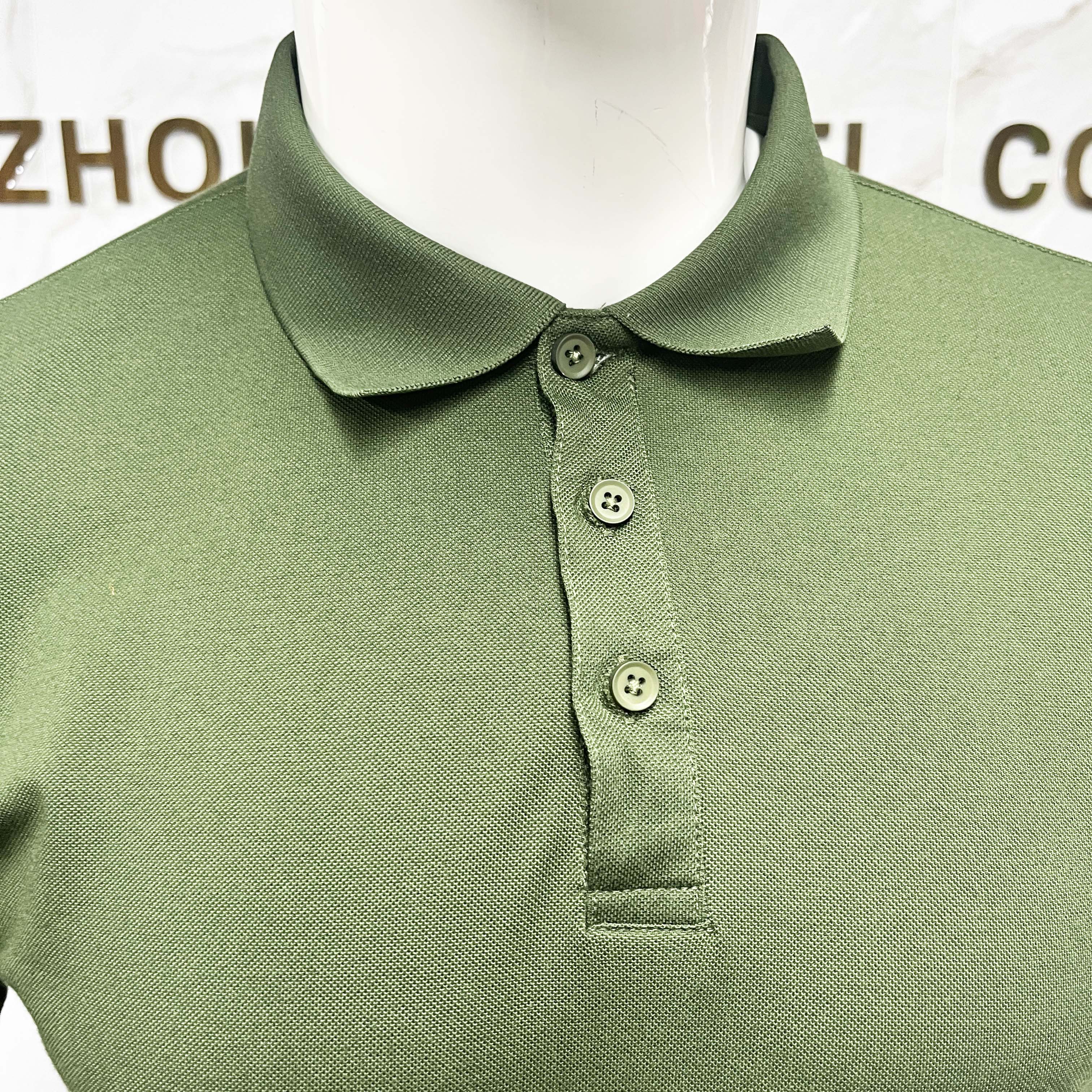 Dry Fit Polyester Collar Neck Men Polo T-Shirt Lightweight Quick Dry Breathable Fabric Comfortable Workwear Shirt