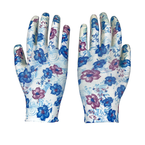 Printed Nitrile General Purpose Labor protection Gloves Wholesale Price Lightweight Breathable Gardening Gloves