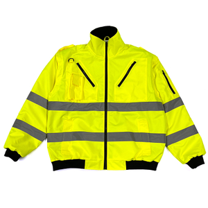 Mulpti Pockets High Visibility Waterproof Breathable Winter Warm Safety Jacket