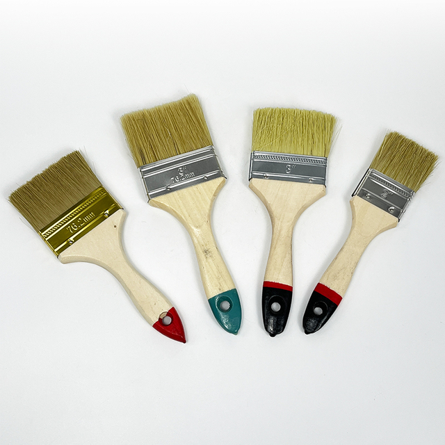 Professional Supplier Flat Paint Brush Customizable Industrial Paint Brush