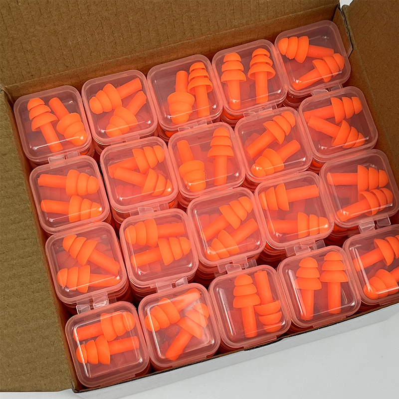 Soft Reusable Hearing Protection Washable Comfortable Silicone Sound Proof Earplug