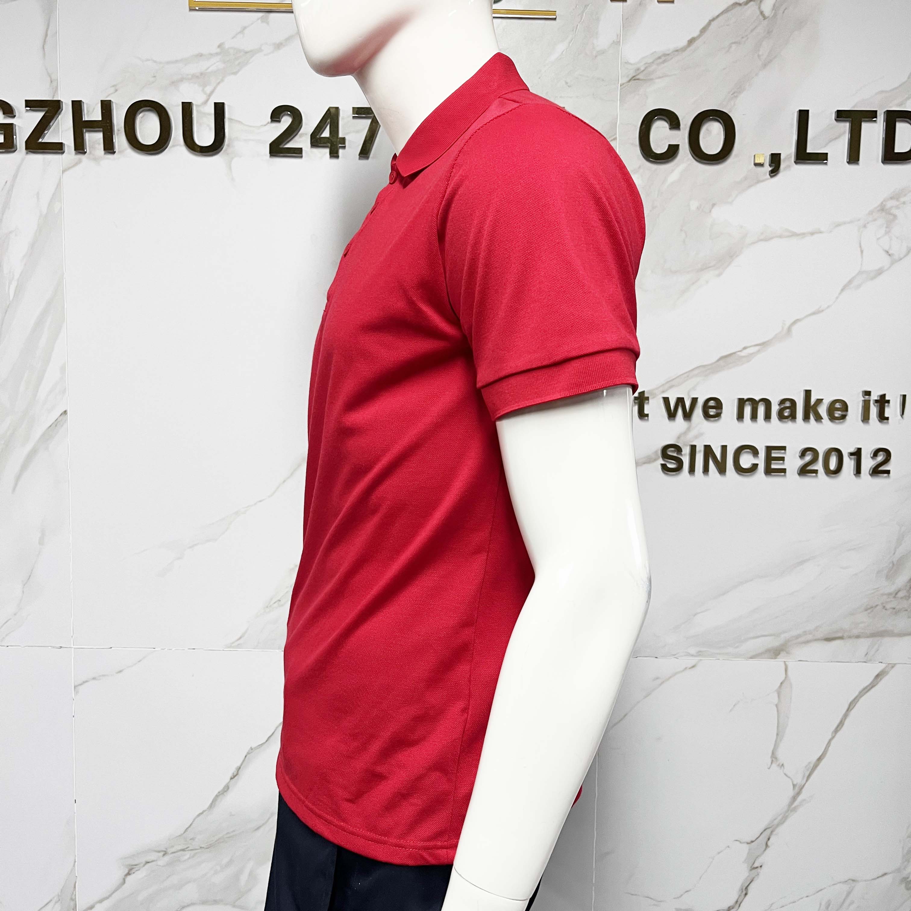 Customized Color Tshirt Plain Work Polo Shirts High Quality Anti Wrinkle Button-up Short Shirts