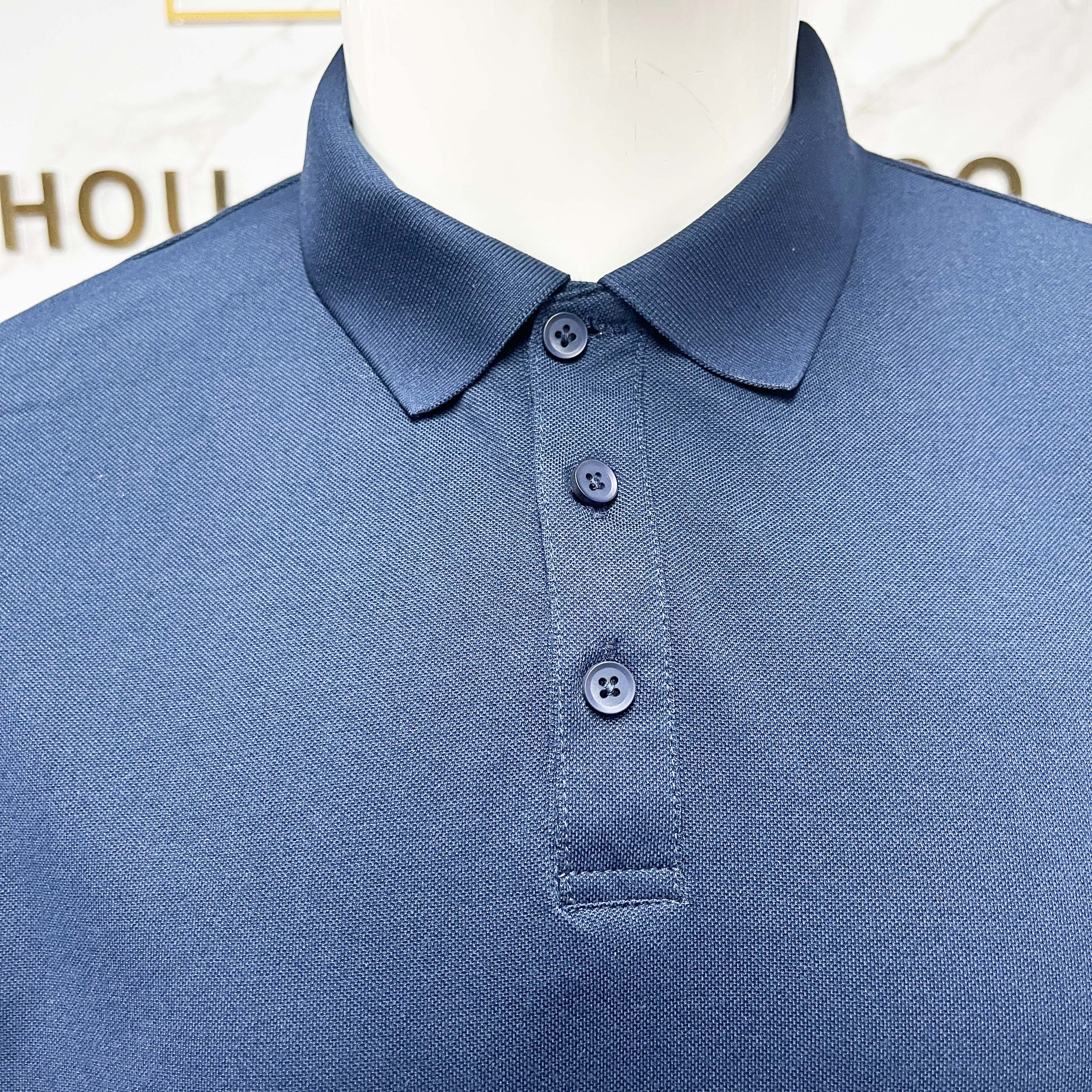 Factory Price Breathable Comfortable Adult Size Work Polo Shirts Polyester Button up Solid Color Shirts