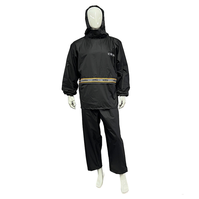 Heavy Duty Polyester Reflective Industrial Safety Rainwear for Construction Work
