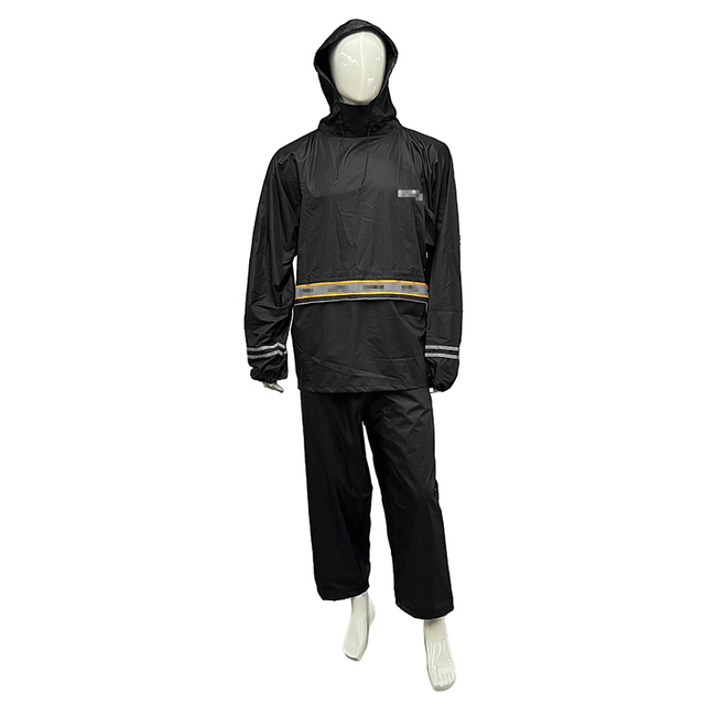 Windproof Waterproof Reflective Outdoor Work Safety Raincoat