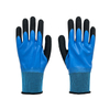 Anti-Abrasion Crinkle Latex Coated Nylon Liner Maintenance Breathable Back Safety Industrial Gloves