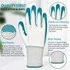 New Arrival Construction Work Gloves Breathable Flexible Soft Comfortable Nylon Liner Industrial Nitrile Glove
