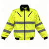Mulpti Pockets High Visibility Waterproof Breathable Winter Warm Safety Jacket