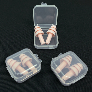 Hearing Protection Three-Layer Reusable Silicone Anti-Water Anti-Noise Earplug