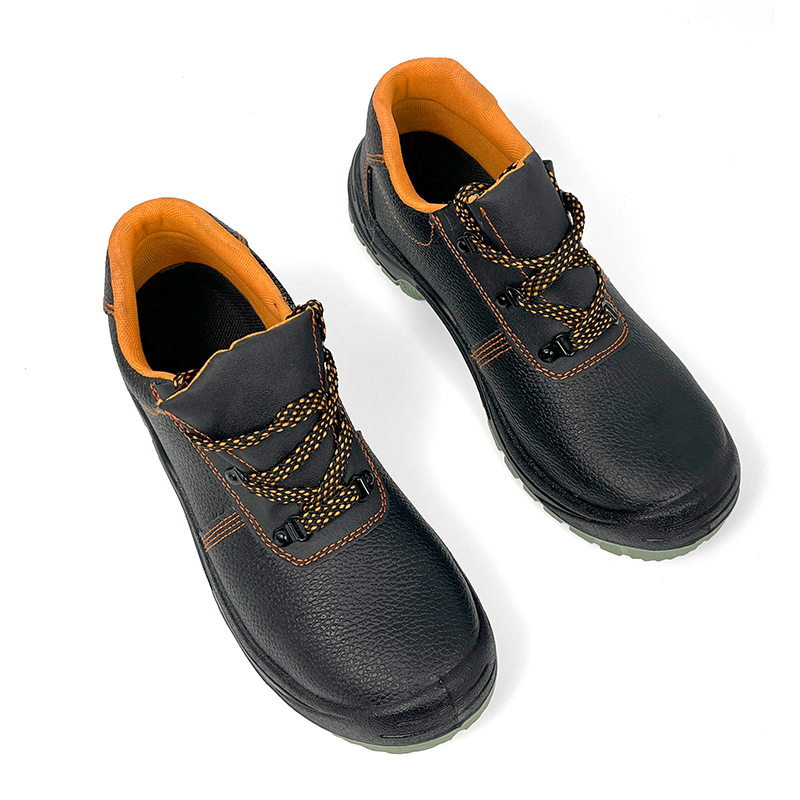Wear-resistant Leather Waterproof Safety Shoes Unisex Steel Toe Safety Shoes