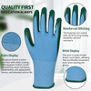 Wholesale Soft and Breathable Lightweight Nitrile Coated Gloves Second-skin Fit Wear-resistant protection Safety Gloves