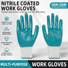 New Arrival Construction Work Gloves Breathable Flexible Soft Comfortable Nylon Liner Industrial Nitrile Glove
