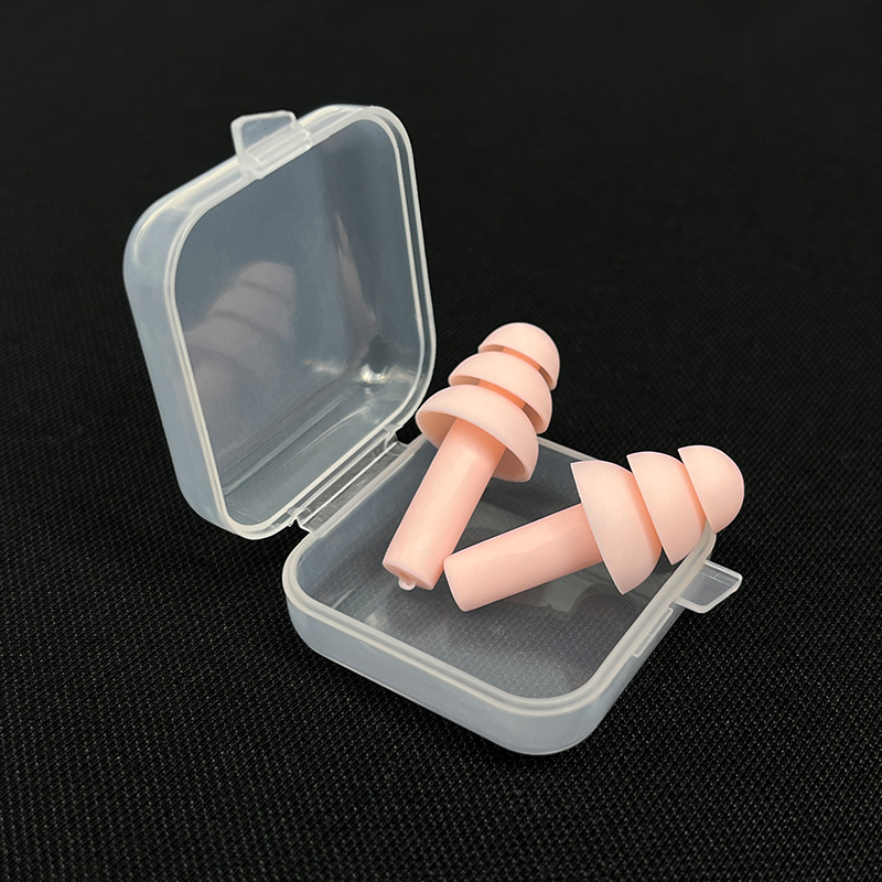 Hearing Protection Three-Layer Reusable Silicone Anti-Water Anti-Noise Earplug