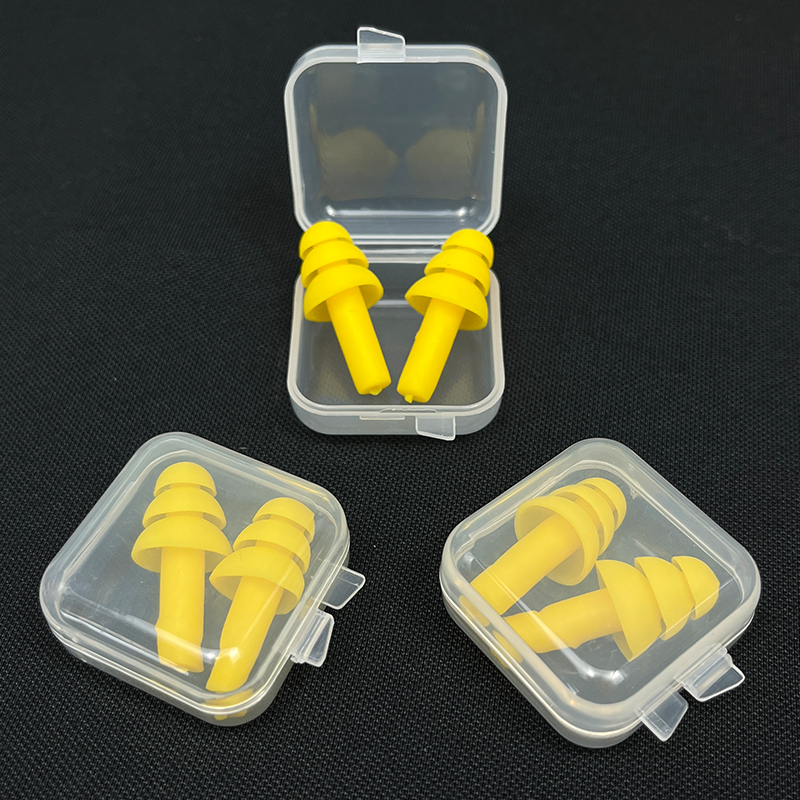 Soft Portable Silicone Earplug Reusable Noise-Canceling Washable Earplugs