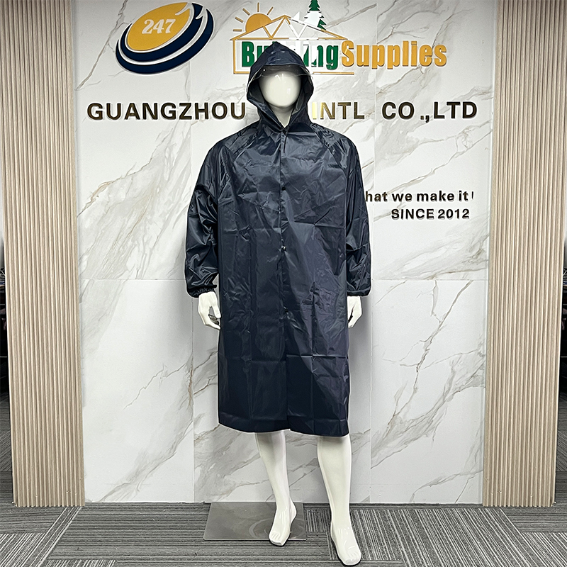Protective Outdoor Thickened High Visibility Men Women Wear Resistant Pvc Polyester Industrial Fabric Raincoat